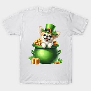 St Patricks Day Chihuahua Dog T-Shirt